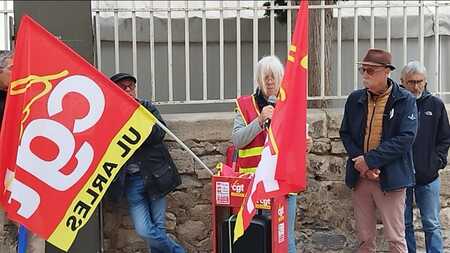 Anne Verrier pour les retraités CGT
